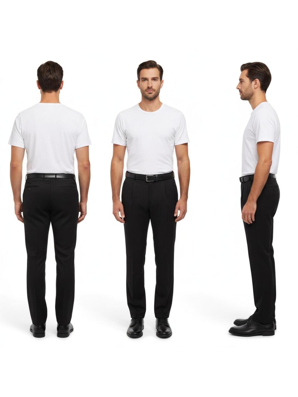 Men's Classic Black Dress Pants